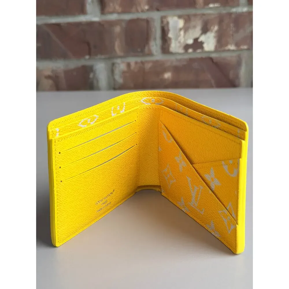 Louis Vuitton Multiple Wallet Monogram Glow Canvas Yellow 83752
